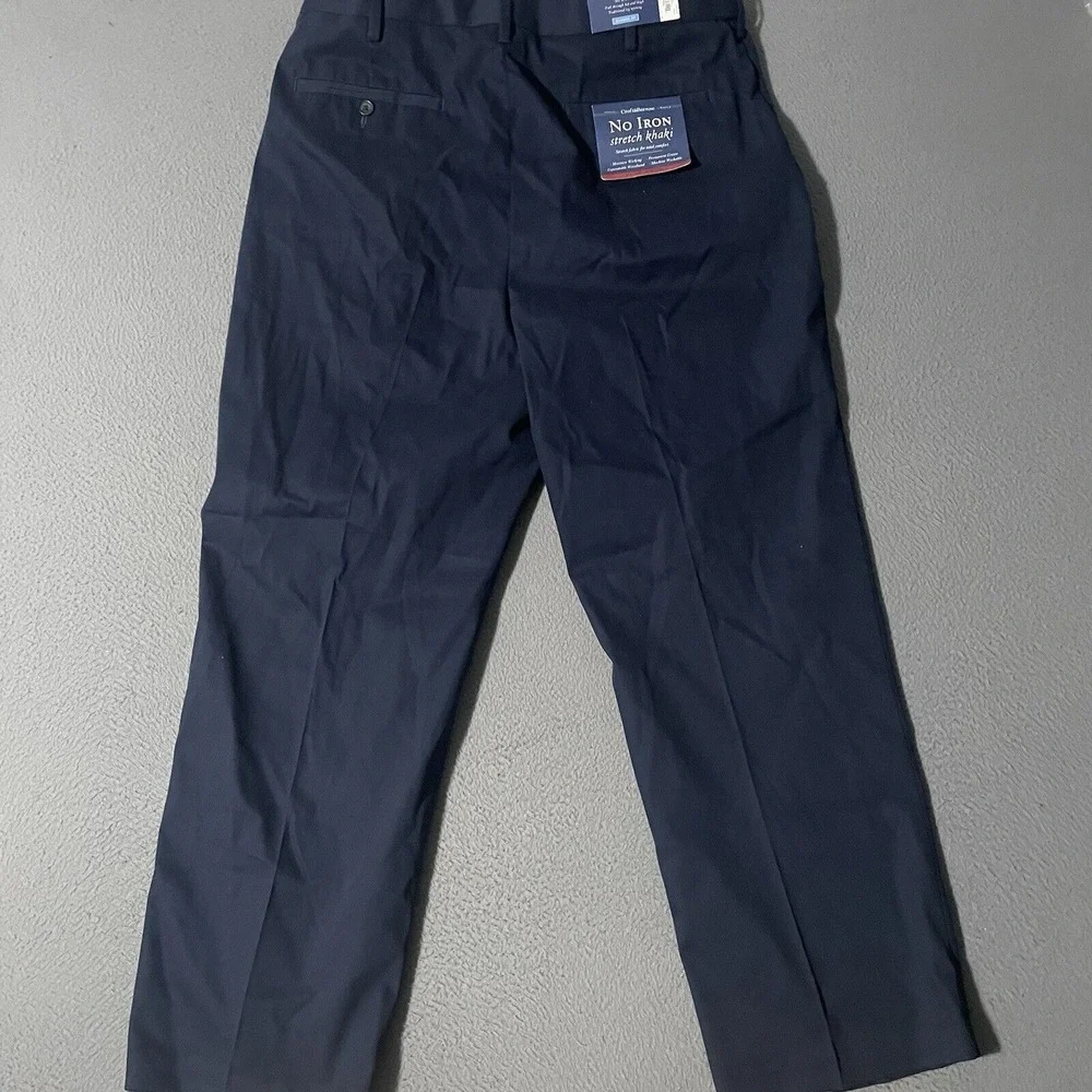 Croft & Barrow‎ Men's Dress Pants Plain Front Flexible Waist Comfort 36W x 29L